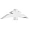 Ekena Millwork Alberta Architectural Grade PVC Gable Bracket, 72"W x 18"H x 6"D x 6"F, 6/12 Pitch GBP072X18X0606ALB00 - alternate 1